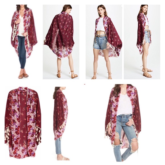 Free People Bali Wrapped In Blooms Shawl.  NWT. - Picture 2 of 8